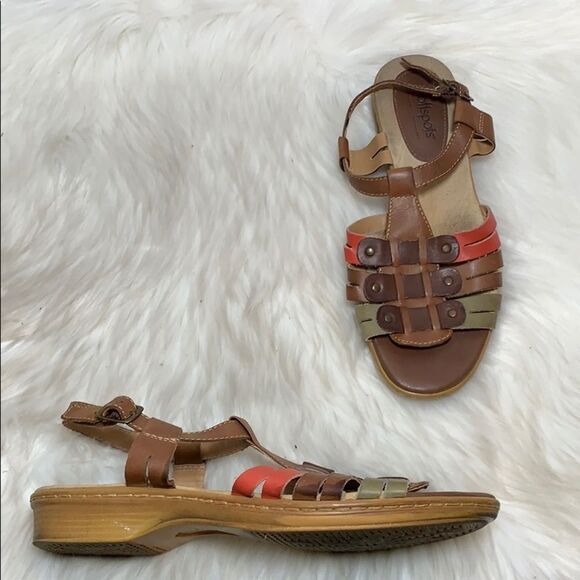 Softspots Gazelle  Tri-Color Strap Sandals Sz 9 - Picture 1 of 7
